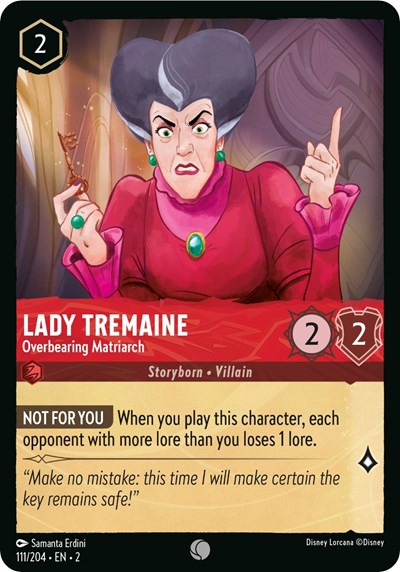 Lorcana - Rise of the Floodborn - 111/204 Lady Tremaine - Overbearing Matriarch Common