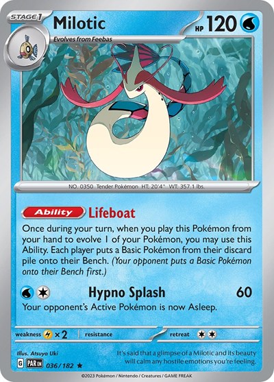 Scarlet & Violet Paradox Rift - 036/182 Milotic Rare