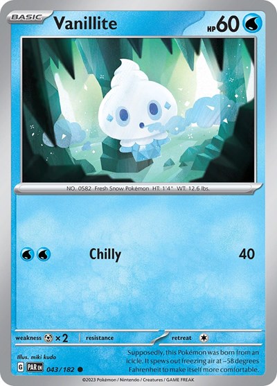 Scarlet & Violet Paradox Rift - 043/182 Vanillite Common