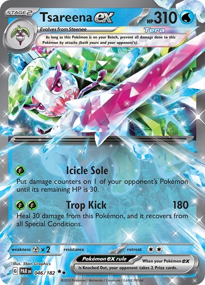 Scarlet & Violet Paradox Rift - 046/182 Tsareena ex Double Rare