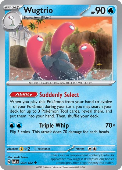 Scarlet & Violet Paradox Rift - 053/182 Wugtrio Uncommon