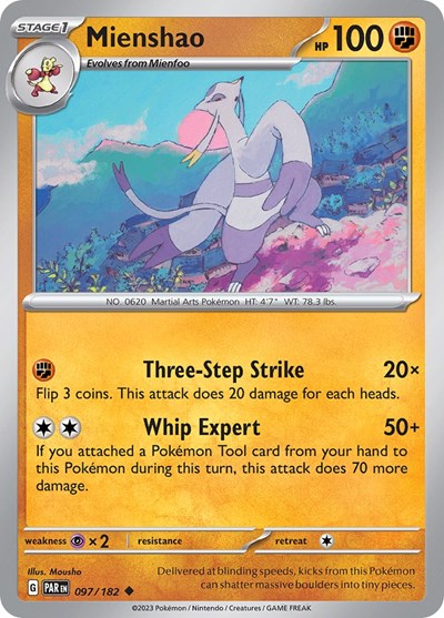 Scarlet & Violet Paradox Rift - 097/182 Mienshao Uncommon