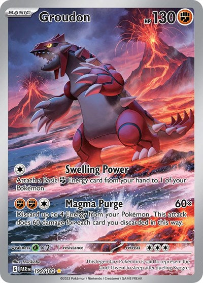 Scarlet & Violet Paradox Rift - 199/182 Groudon Illustration Rare