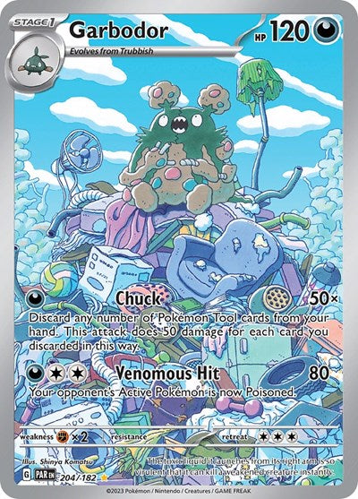 Scarlet & Violet Paradox Rift - 204/182 Garbodor Illustration Rare