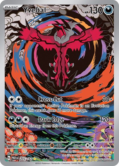 Scarlet & Violet Paradox Rift - 205/182 Yveltal Illustration Rare