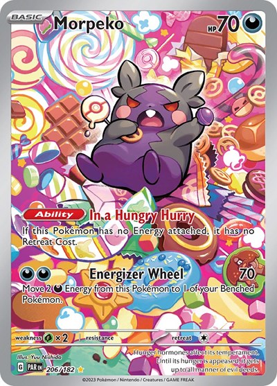 Scarlet & Violet Paradox Rift - 206/182 Morpeko Illustration Rare