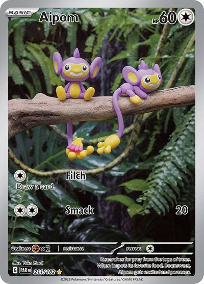 Scarlet & Violet Paradox Rift - 211/182 Aipom Illustration Rare