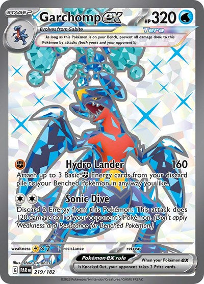 Scarlet & Violet Paradox Rift - 219/182 Garchomp ex Ultra Rare