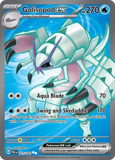 Scarlet & Violet Paradox Rift - 221/182 Golisopod ex Ultra Rare