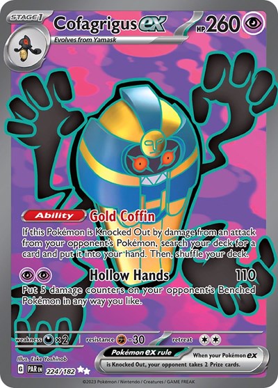 Scarlet & Violet Paradox Rift - 224/182 Cofagrigus ex Ultra Rare