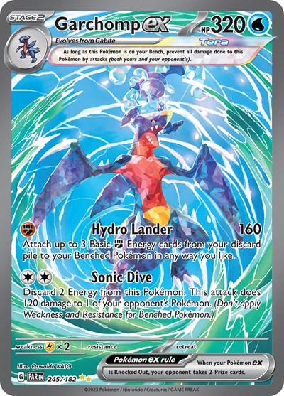 Scarlet & Violet Paradox Rift - 245/182 Garchomp ex Special Illustration Rare