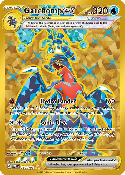 Scarlet & Violet Paradox Rift - 260/182 Garchomp ex Hyper Rare