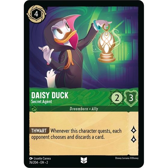 Lorcana - Rise of the Floodborn - 076/204 Daisy Duck - Secret Agent Uncommon