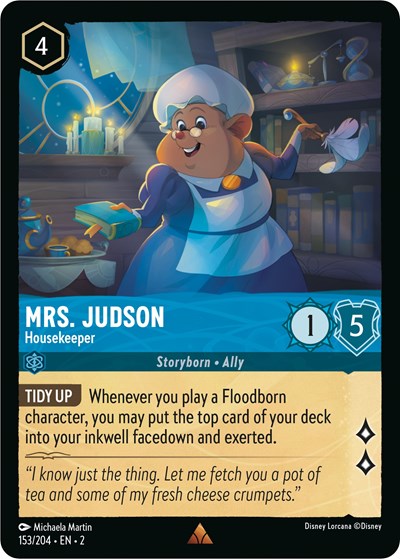 Lorcana - Rise of the Floodborn - 153/204 Mrs. Judson - Housekeeper Rare