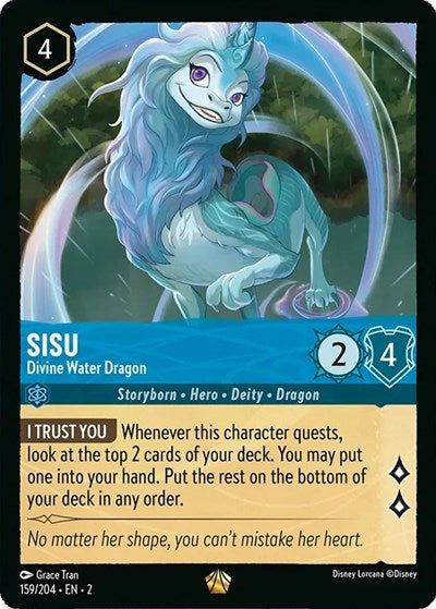Lorcana - Rise of the Floodborn - 159/204 Sisu - Divine Water Dragon Legendary