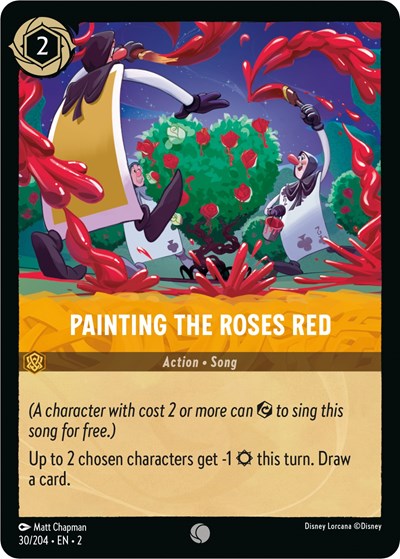 Lorcana - Rise of the Floodborn - 30/204 Painting the Roses Red Common