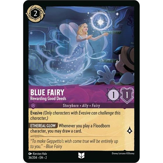 Lorcana - Rise of the Floodborn - 036/204 Blue Fairy - Rewarding Good Deeds Uncommon