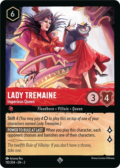 Lorcana - Rise of the Floodborn - 110/204 Lady Tremaine - Imperious Queen Super Rare