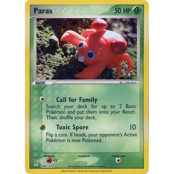 Pokemon Trading Card Game Classic - 004/034 Paras Classic Collection