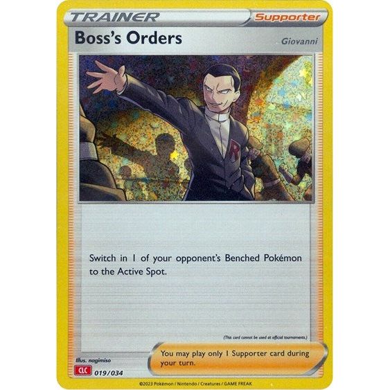 Pokemon Trading Card Game Classic - 019/034 Boss's Orders (CLC) Classic Collection