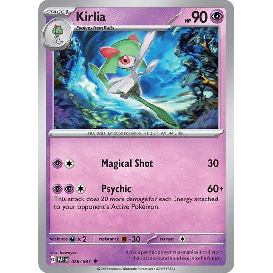Scarlet & Violet Paldean Fates - 028/091 Kirlia Common