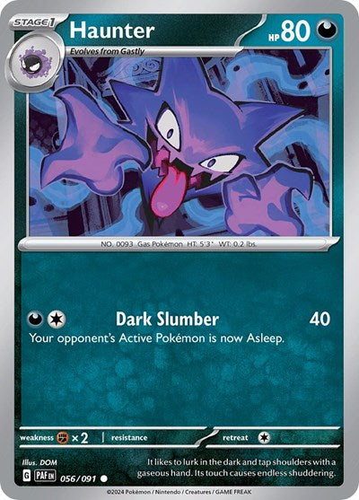 Scarlet & Violet Paldean Fates - 056/091 Haunter Common