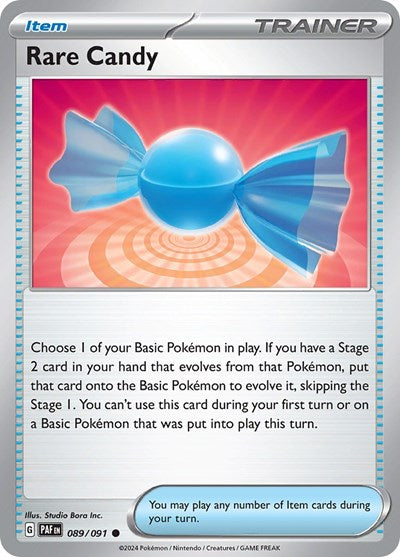 Scarlet & Violet Paldean Fates - 089/091 Rare Candy Common