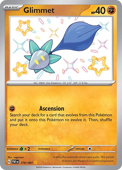 Scarlet & Violet Paldean Fates - 179/091 Glimmet Shiny Rare