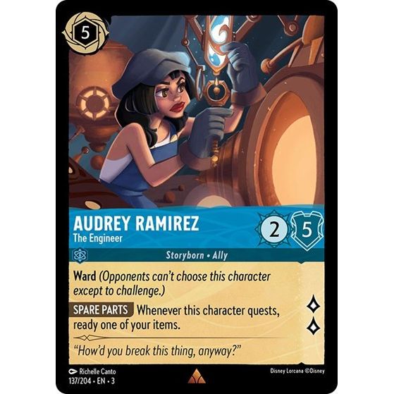 Lorcana - Into The Inklands - 137/204 Audrey Ramirez - The Engineer Rare