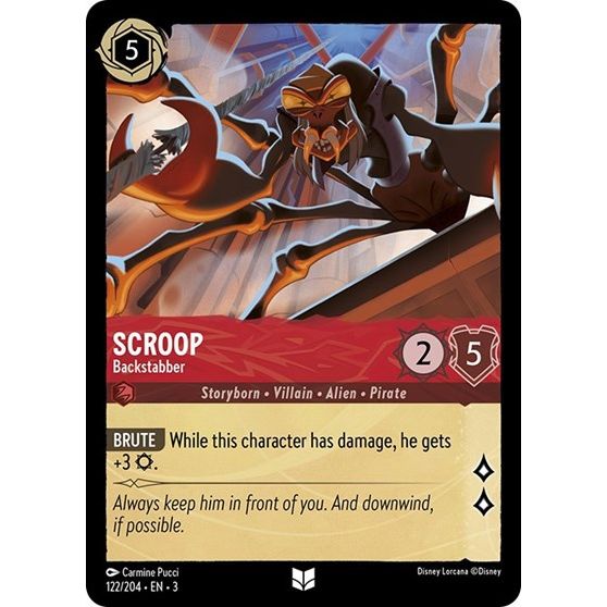 Lorcana - Into The Inklands - 122/204 Scroop - Backstabber Uncommon