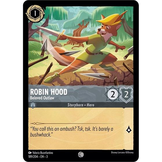 Lorcana - Into The Inklands - 189/204 Robin Hood - Beloved Outlaw Common