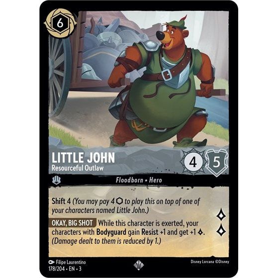 Lorcana - Into The Inklands - 178/204 Little John - Resourceful Outlaw Super Rare