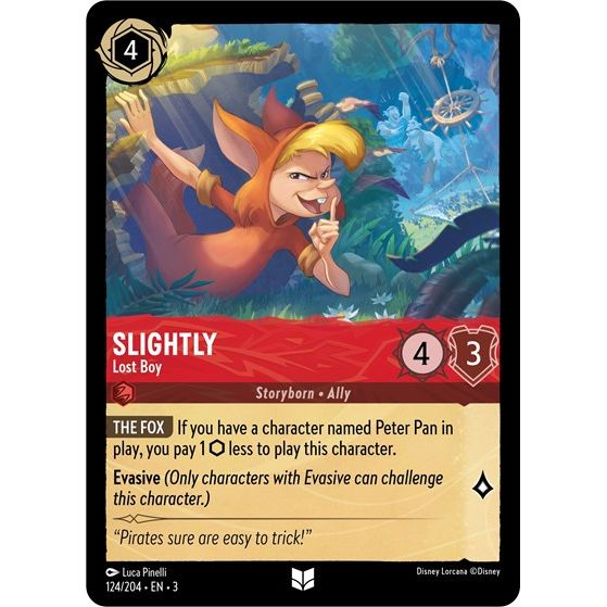 Lorcana - Into The Inklands - 124/204 Slightly - Lost Boy Uncommon
