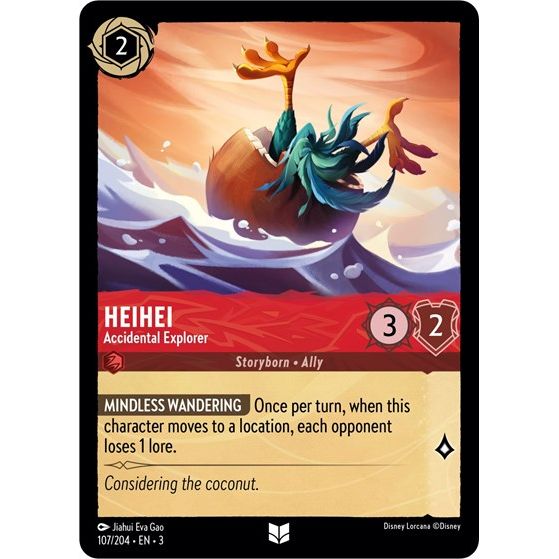 Lorcana - Into The Inklands - 107/204 HeiHei - Accidental Explorer Uncommon