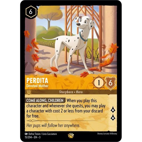 Lorcana - Into The Inklands - 015/204 Perdita - Devoted Mother Legendary