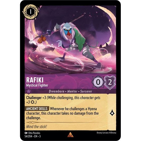 Lorcana - Into The Inklands - 054/204 Rafiki - Mystical Fighter Rare