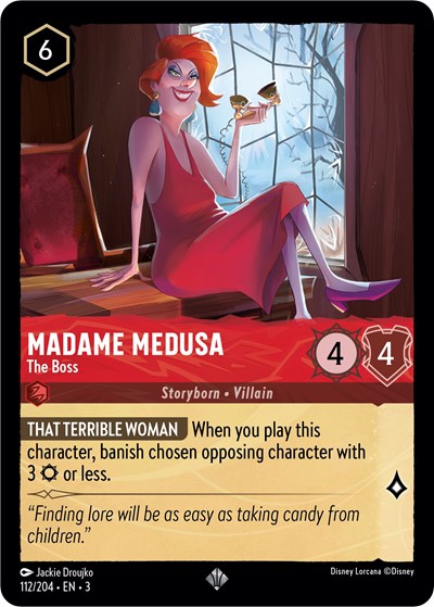 Lorcana - Into The Inklands - 112/204 Madame Medusa - The Boss Super Rare