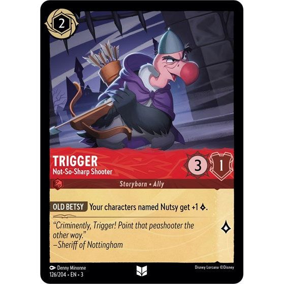 Lorcana - Into The Inklands - 126/204 Trigger - Not-So-Sharp Shooter Uncommon