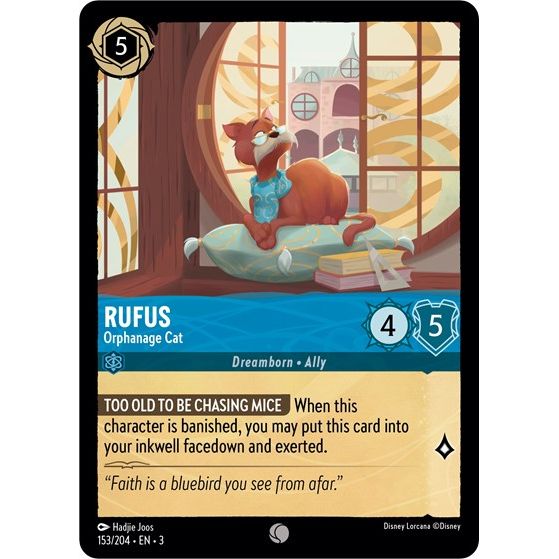 Lorcana - Into The Inklands - 153/204 Rufus - Orphanage Cat Common