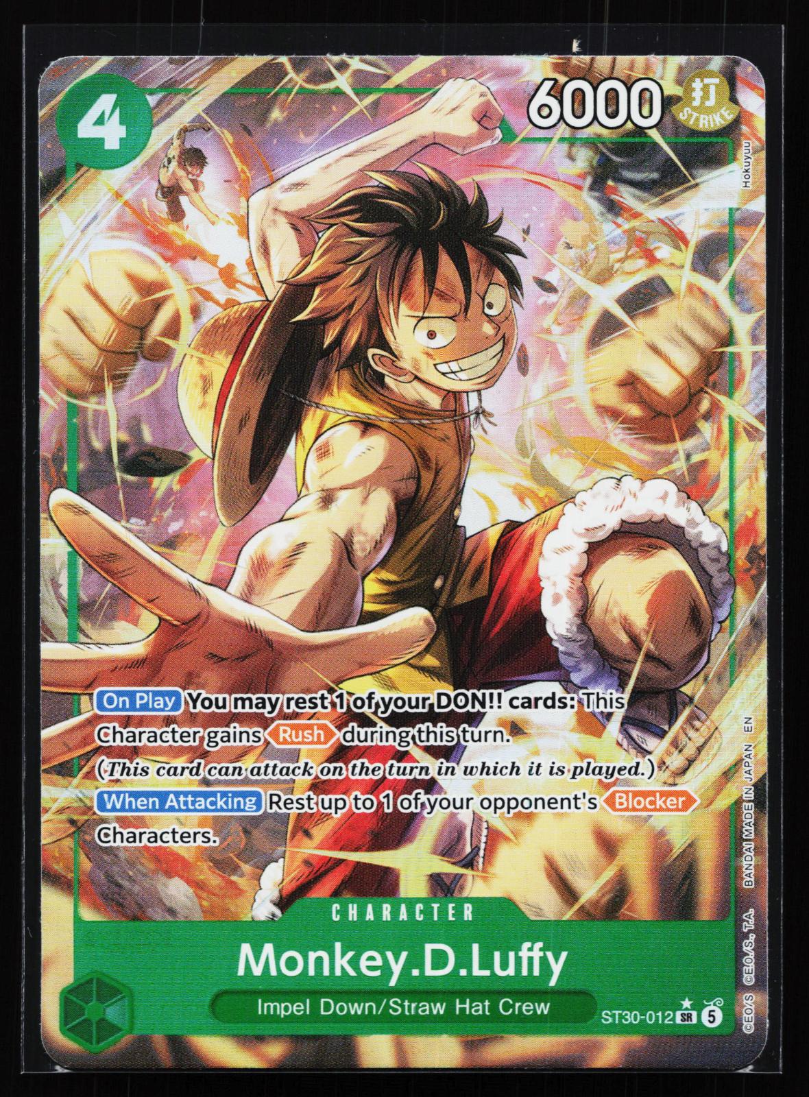 Starter Deck EX: Luffy & Ace ST30-012 Monkey.D.Luffy (Parallel) Super Rare
