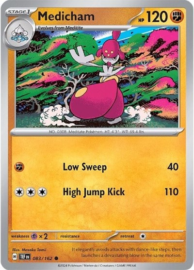 Scarlet & Violet Temporal Forces - 083/162 Medicham Common