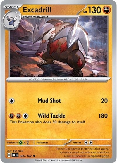 Scarlet & Violet Temporal Forces - 086/162 Excadrill Uncommon