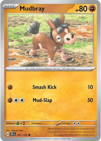 Scarlet & Violet Temporal Forces - 091/162 Mudbray Common