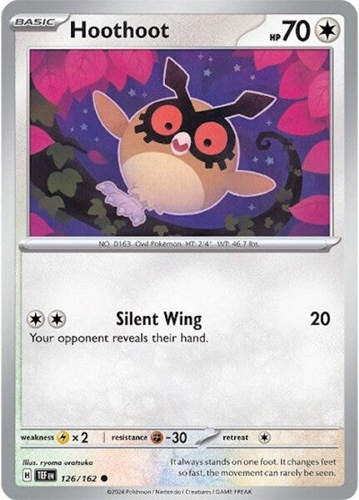 Scarlet & Violet Temporal Forces - 126/162 Hoothoot Common