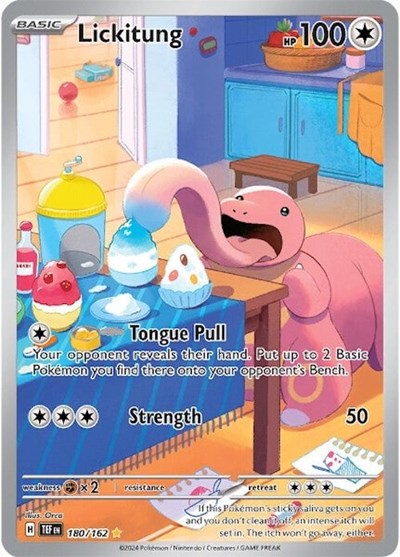 Scarlet & Violet Temporal Forces - 180/162 Lickitung Illustration Rare