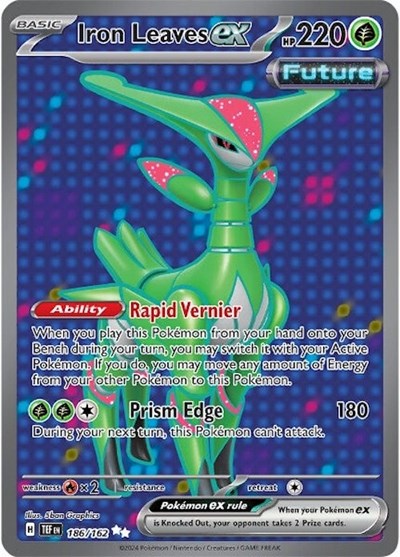 Scarlet & Violet Temporal Forces - 186/162 Iron Leaves ex Ultra Rare