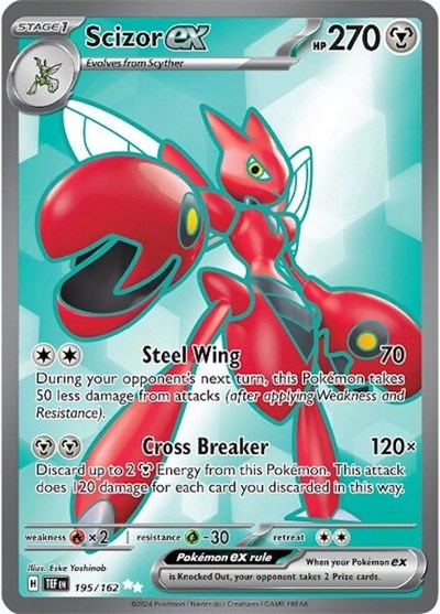 Scarlet & Violet Temporal Forces - 195/162 Scizor ex Ultra Rare