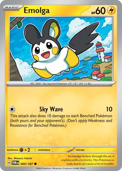 Scarlet & Violet Twilight Masquerade - 069/167 Emolga Common