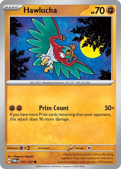 Scarlet & Violet Twilight Masquerade - 107/167 Hawlucha Common