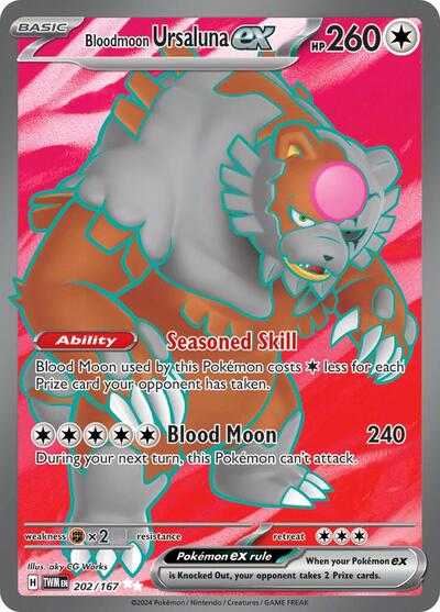 Scarlet & Violet Twilight Masquerade - 202/167 Bloodmoon Ursaluna ex Ultra Rare